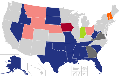 Endorsements by incumbent Republican governors.   Endorsed Donald Trump (16)   Endorsed Nikki Haley (2)   Endorsed Ron DeSantis (1) (withdrawn)   Endorsed Mike Pence (1) (withdrawn)   No endorsement (5)   Declined to endorse a candidate (2)