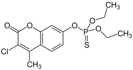 Structuurformule van cumafos