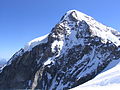 Mönch (4.099 m, Bernese Alps, South-west side), view from Jungfraujoch