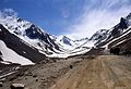 Kotal-e Salang mountain pass in northern Afghanistan.
