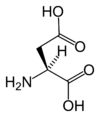 Chemical structure of Aspartic acid