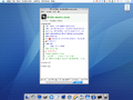 English: aMSN running on KDE 3.5 with Baghira theme on Gentoo GNU+Linux