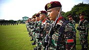 Army Aviation Center personnel wearing the Indonesian MultiCam