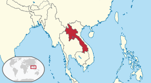 Laose asendikaart