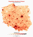 Poland's most denser gminy (by commons:User:Klarigi a.k.a. NerdyMaps)