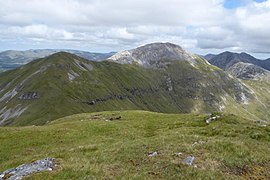 Benfree (left) and Benbaun (right), viewed from summit of Muckanaght