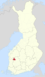 Location o Parkano in Finland