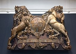 Royal crest from the stern of the Royal Charles