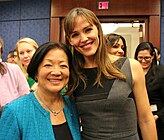 Garner with Mazie Hirono, American lawyer and politician (13 November 2013)