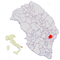 Collocatio finium municipii in Provincia Lupiensi.