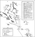 US Navy map of The Battle of the Eastern Solomons. This map may not be entirely accurate since it was published before World War II was over.