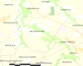 Mapa obce Bec-de-Mortagne