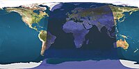 Parcours nocturnes et éclairé par le soleil à 22h UTC