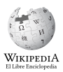 Wikipedia logo displaying the name "Wikipedia" and its slogan: "The Free Encyclopedia" below it, in Zamboanga Chavacano