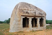 Pallava-Tempel bei Mahendravadi, Tamil Nadu, Indien