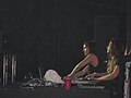 Krewella actuando en directo en febrero de 2013.