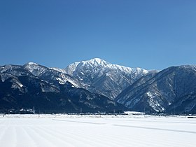 Vue du mont Arashima depuis Ōno