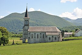 Photographie en couleurs, représentant une église.