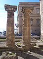 Columns of doric temple at Taranto