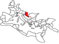 Provincija Panonija na karti Rimskog carstva
