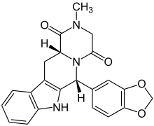 Estrutura química de Tadalafila