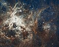 Hubble se panoramiese beeld van ’n stervormende gebied met die naam R136.