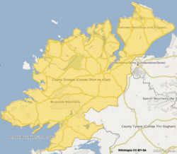 Clonglash is located in County Donegal