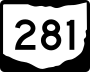 State Route 281 marker