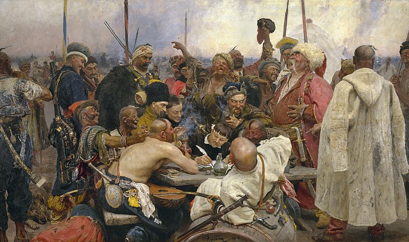 File:Ilja Jefimowitsch Repin - Reply of the Zaporozhian Cossacks - Yorck.jpg