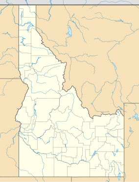 A map of Idaho showing the location of Fort Boise WMA