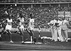 Eric Ny – hier als Führender auf der Schlussrunde im olympischen Finale 1936 – erreichte Platz fünf