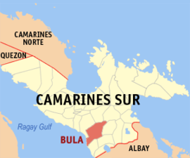 Bula na Camarines Sul Coordenadas : 13°28'10"N, 123°16'39"E