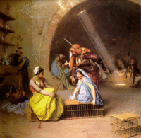 Jean-Léon Gérôme, Almées jouant aux échecs (1870).