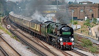 35028 Clan Line hauling the British Pullman