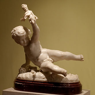 L'Amour à la folie (1872), marbre, Lisbonne, musée Calouste-Gulbenkian.