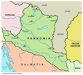 Rimska provincija Panonija sa Sirmijumom kao važnim vojnim i trgovačkim centrom