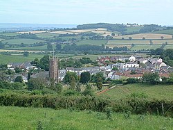 Bradninch frå Castle Hill