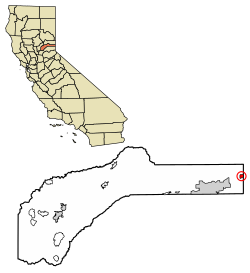 Location of Floriston in Nevada County, California.