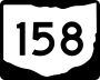 State Route 158 marker