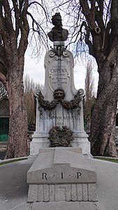 Ernest Hiolle, Tombe de Jean-Baptiste Carpeaux, Valenciennes, cimetière Saint-Roch.