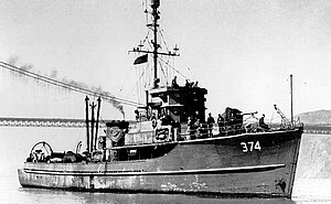 USS YMS-374 in San Francisco Bay