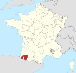 Béarn – Localizzazione