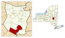 Location in Schoharie County and the state of New York.