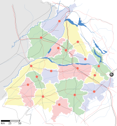 Map indicating the location of Ludhiana