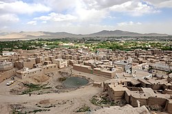 Näkymä Ghaznin vanhaankaupunkiin