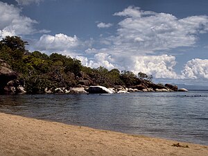 Het Malawimeer bij Cape Maclear