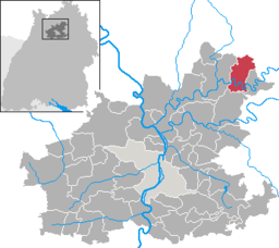 Läget för Widdern i Landkreis Heilbronn