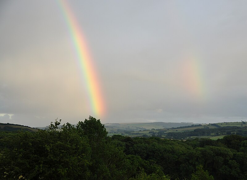 File:Double rainbow at Selworthy.jpg