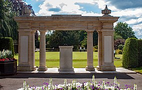 Guildford war memorial in the grounds of Guildford Castle