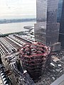 The Vessel à New York - Vue aérienne pendant la construction.